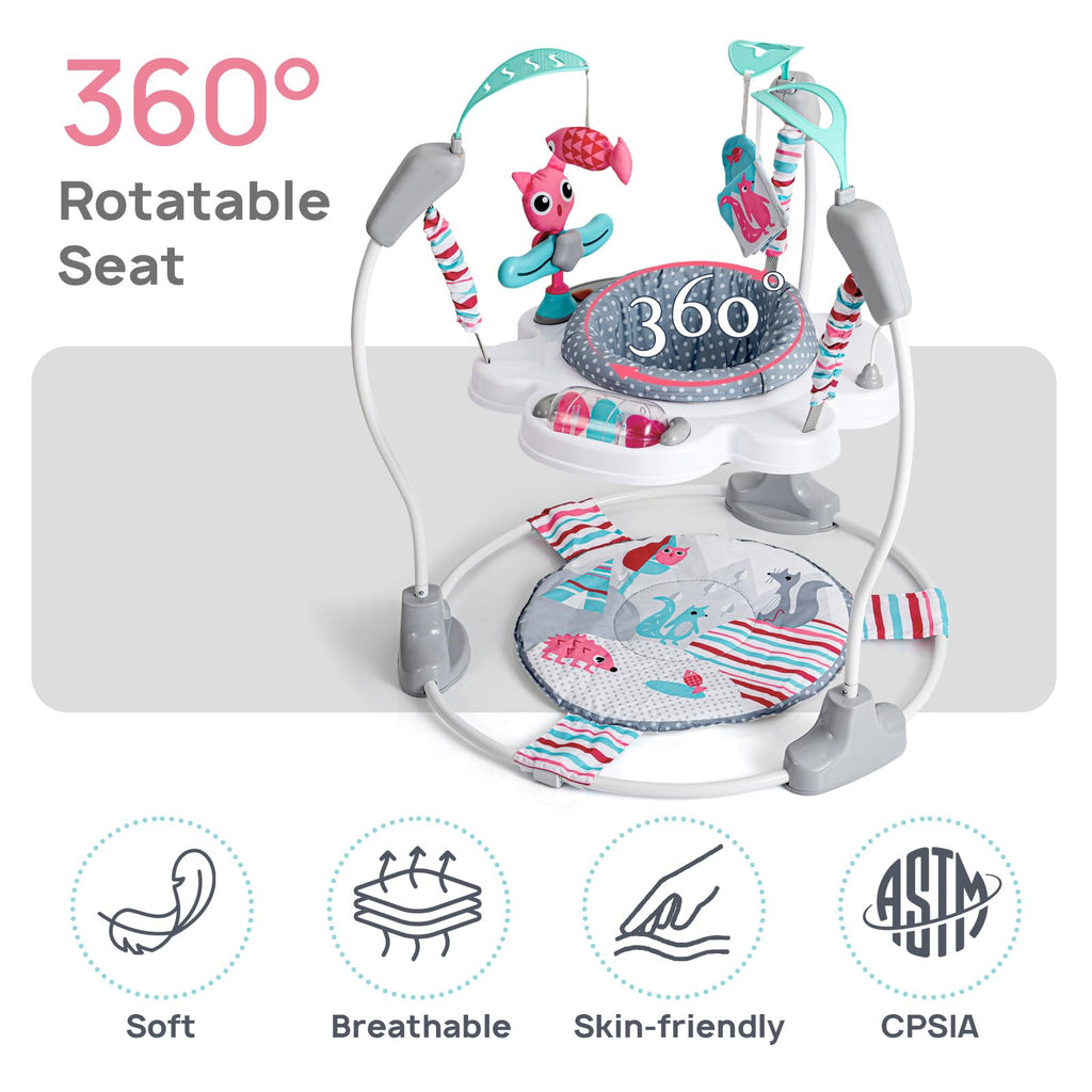 Baby Jumper Activity Center with Music & Lights, Pink H220951