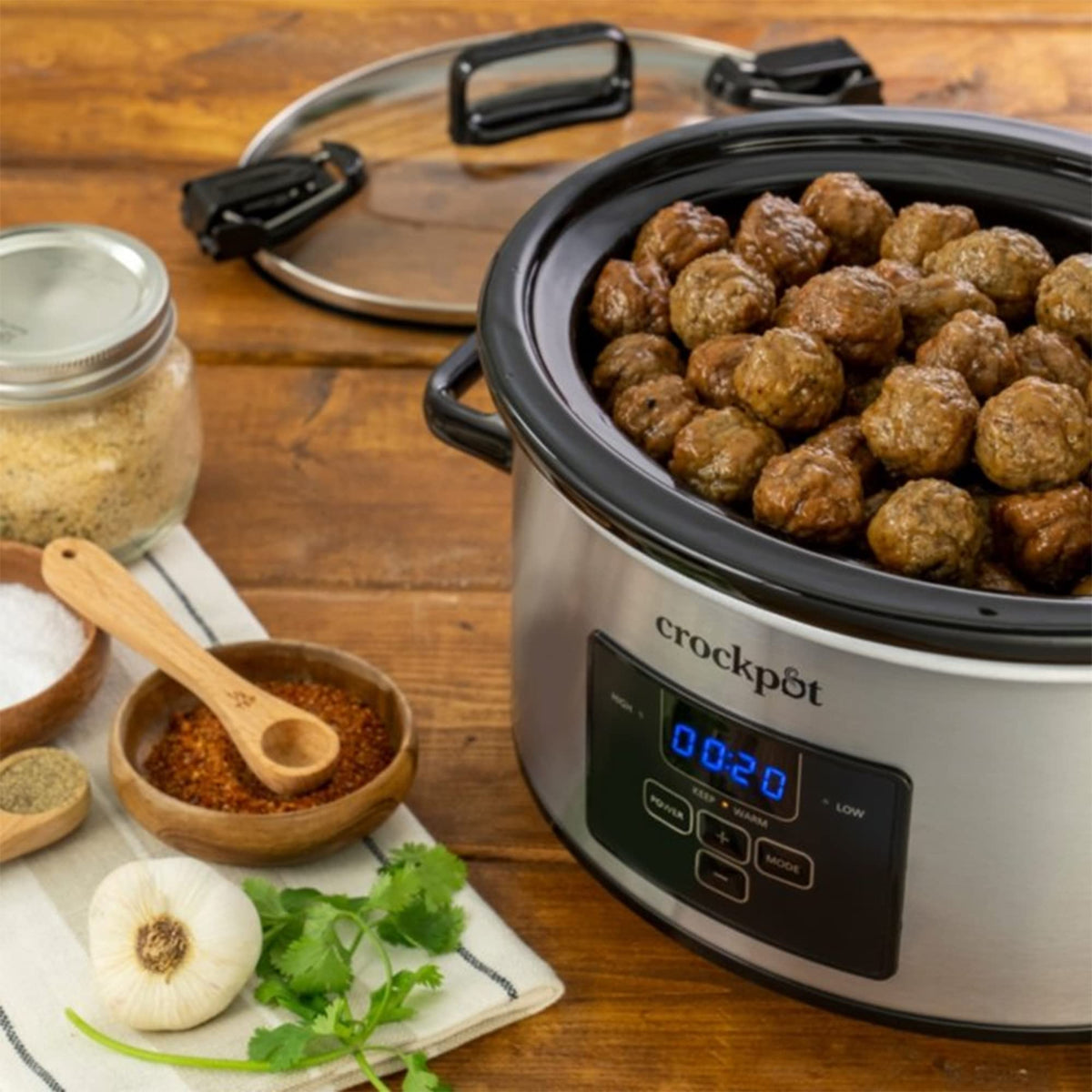 Programmable Slow Cooker, 4 Quart Oval T444