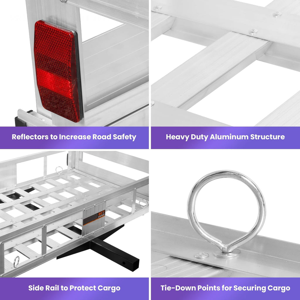 Heavy-Duty Aluminum Hitch Cargo Carrier N331