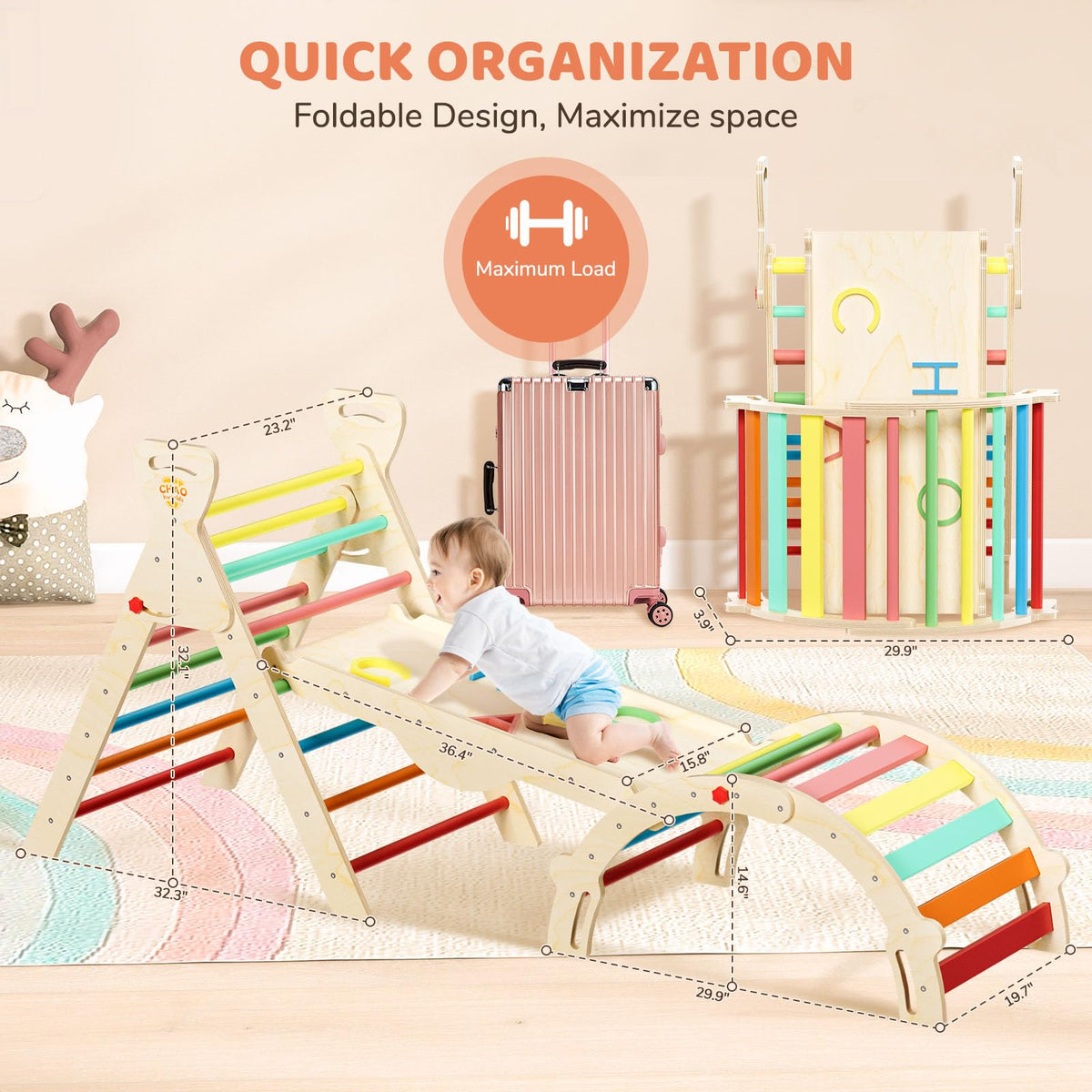 Montessori Toddler Climbing Toys Indoor A84843