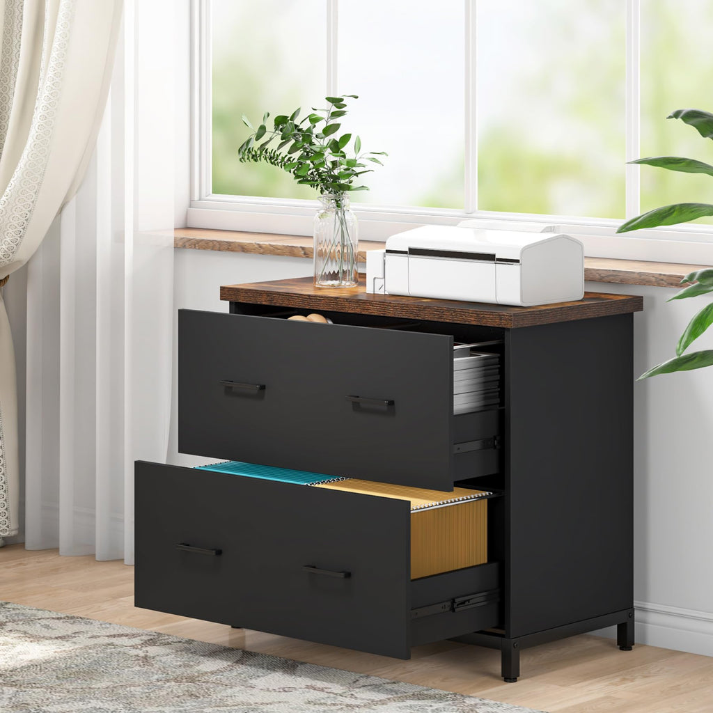 2-Drawer Wood File Cabinet A937
