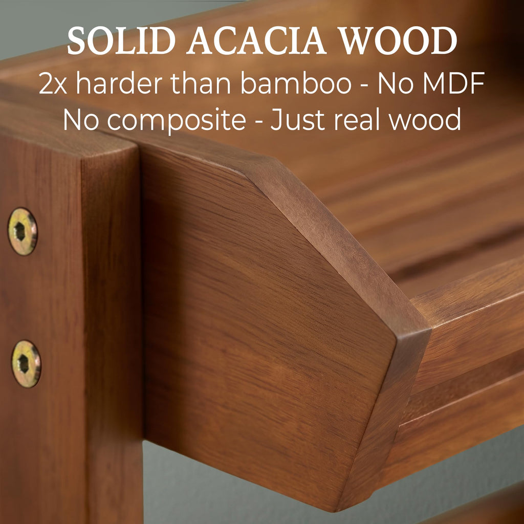 3 Tier Acacia Wood Fruit Basket R6858