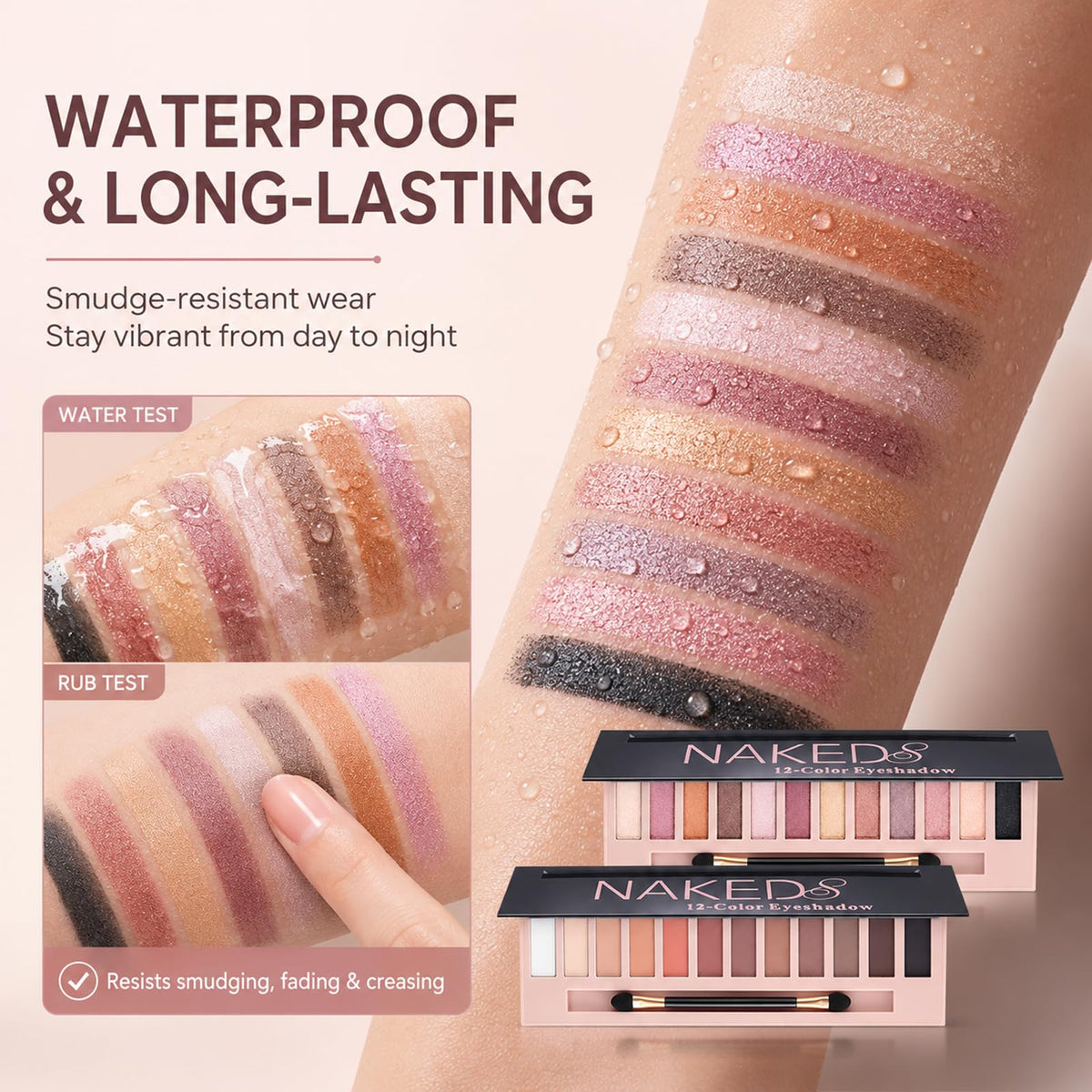 2 Pack Shimmer & Matte Eyeshadow Palette E597