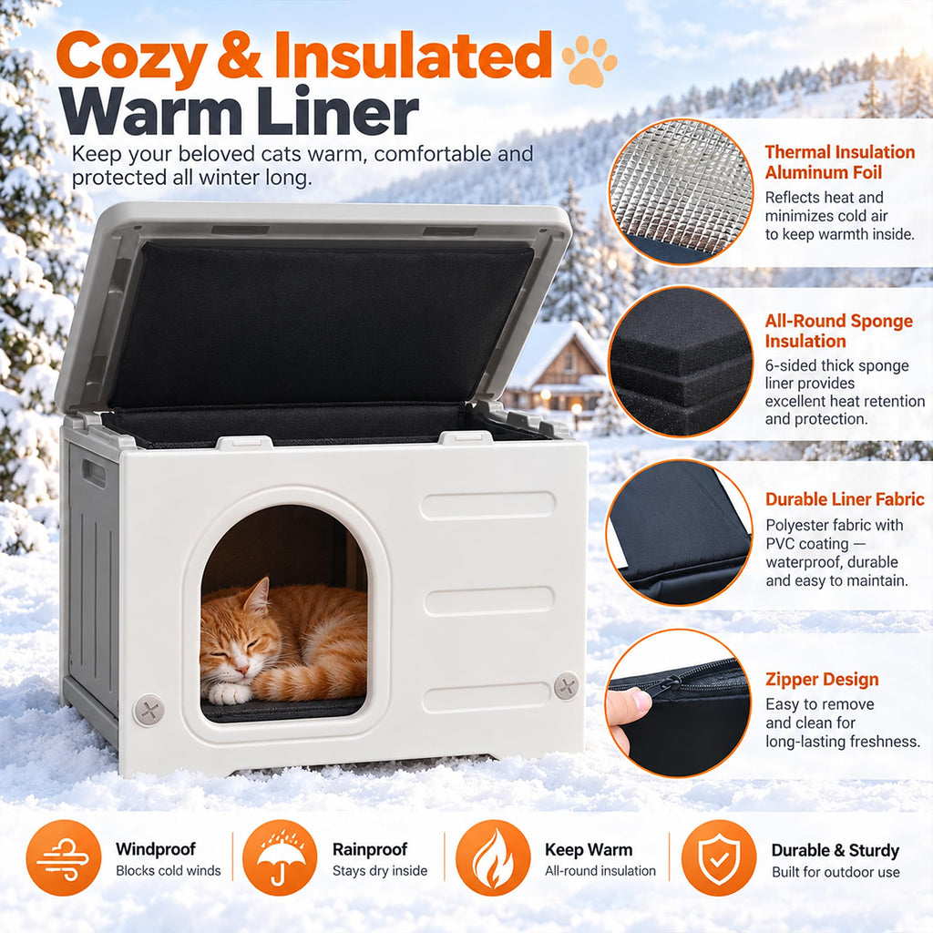 HDPE Cat House with Liner V281918