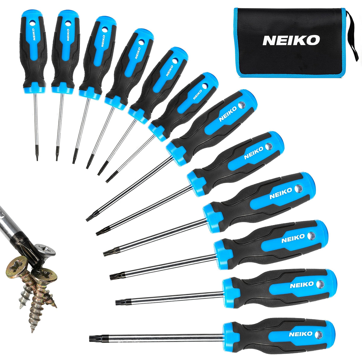 Magnetic Torx Screwdriver Set 12 Piece Chrome Vanadium Steel V334134