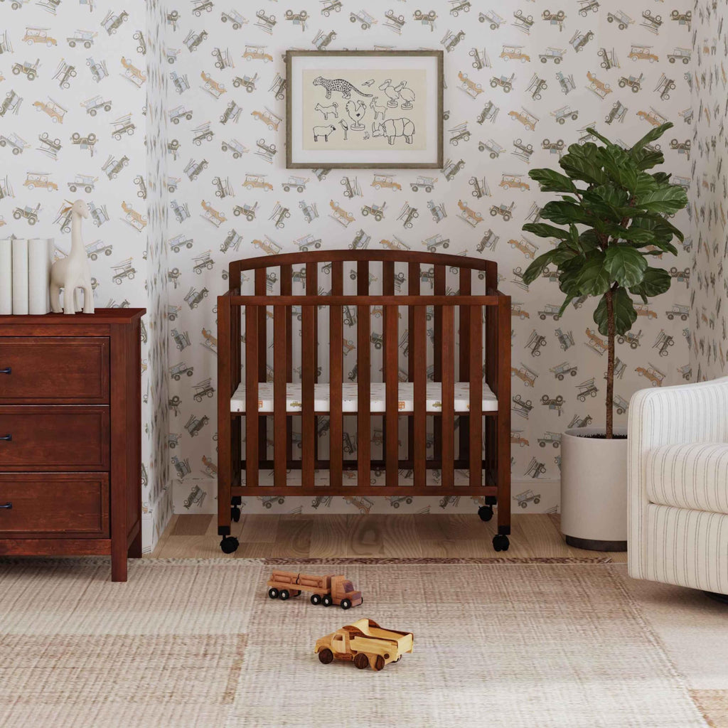 Espresso 3-in-1 Convertible Mini Crib D7381