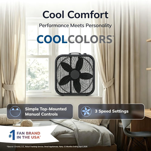 20 Inch 3 Speed Portable Box Fan G956