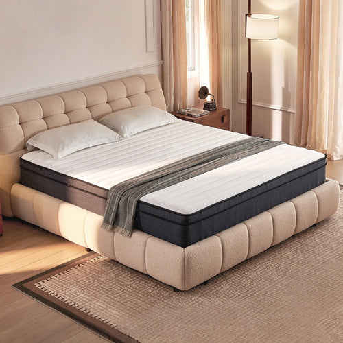 10 Inch Full Size Hybrid Mattress with Pocketed Coils & Gel Memory Foam B438