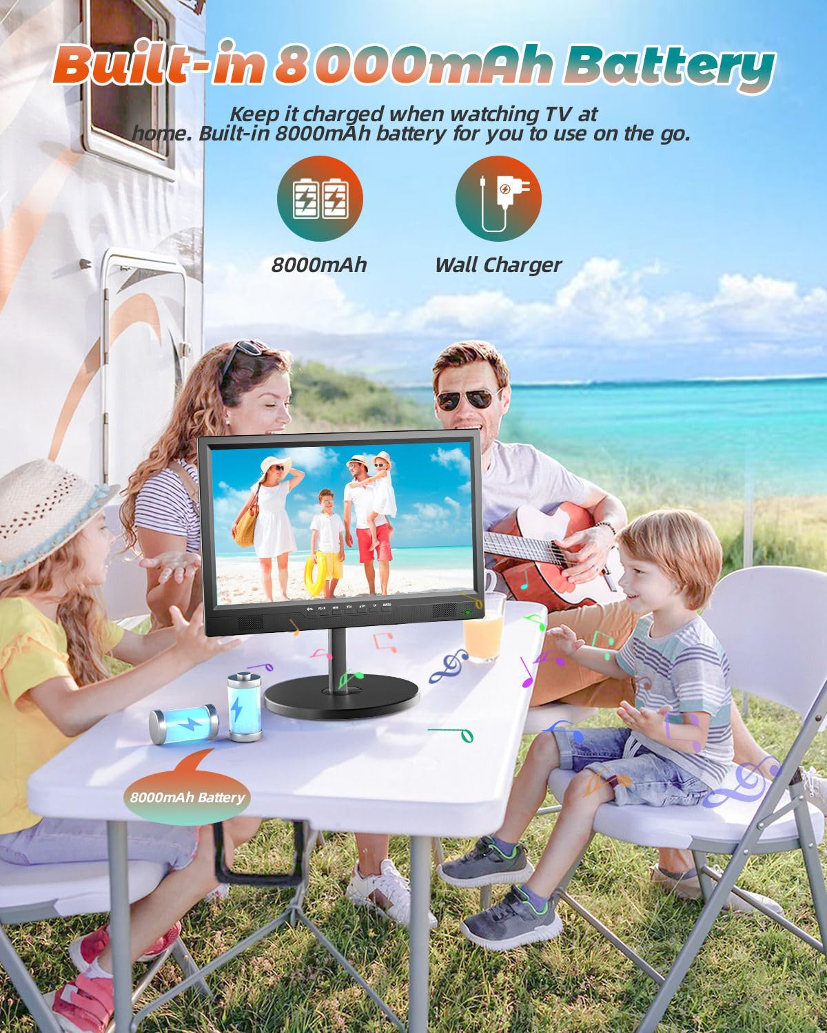 Portable TV with Antenna V9318