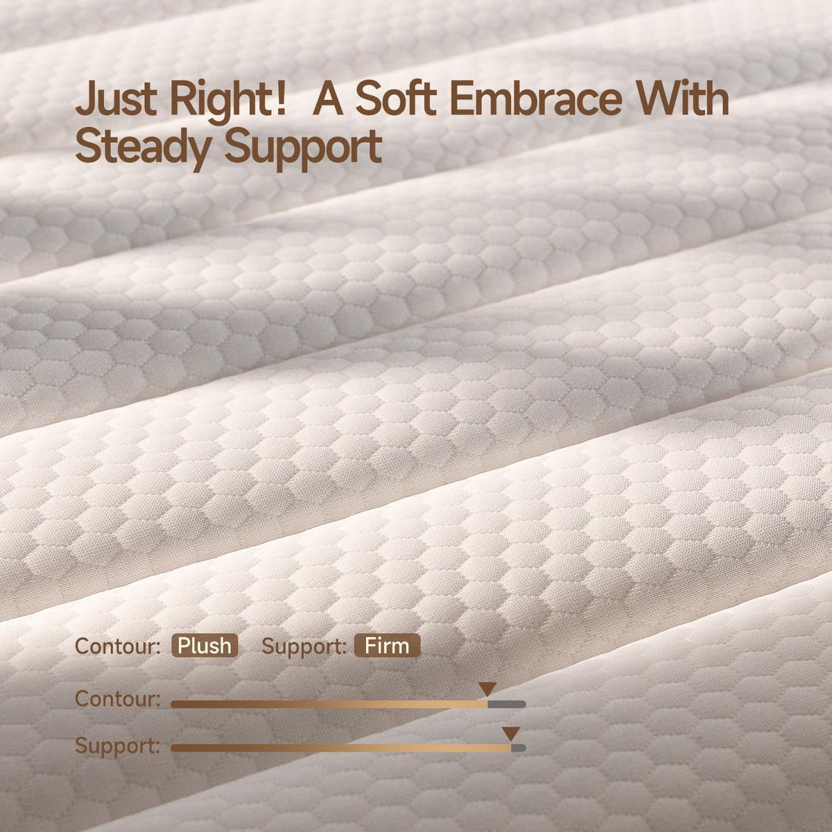 10 Inch Full Size Hybrid Mattress with Pocketed Coils & Gel Memory Foam B438