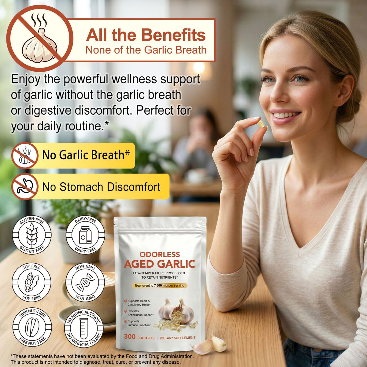 Aged Garlic Extract Capsules 15:1 Concentrated Formula 2 Pack M9745