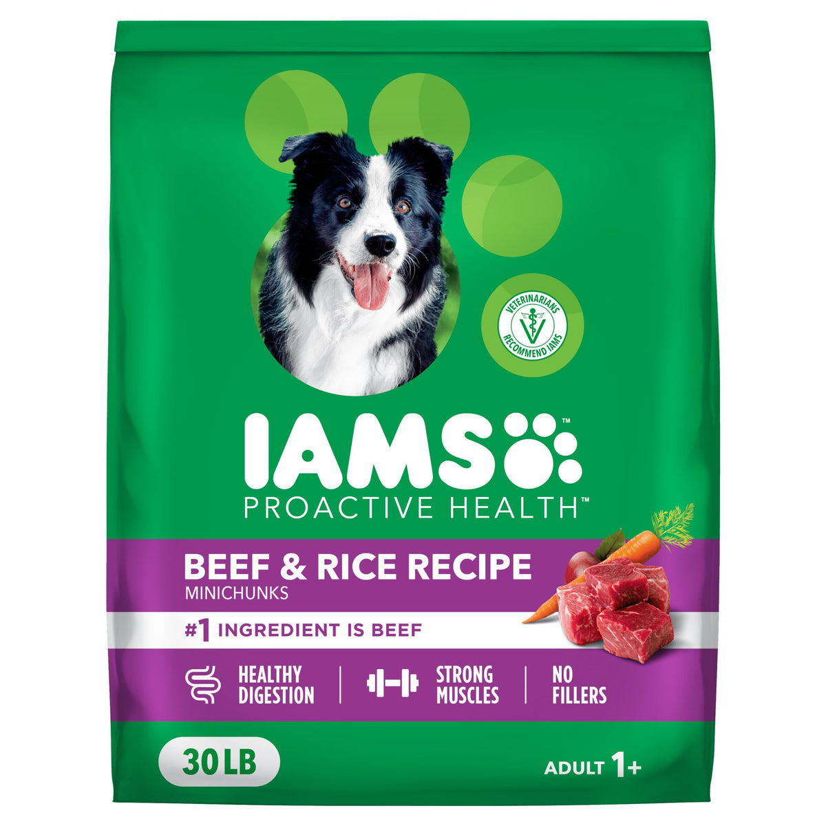 Dry Dog Food Beef & Rice 30 lb N5209