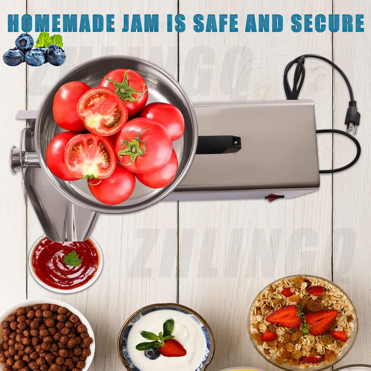 450W Stainless Steel Electric Tomato Strainer K27698