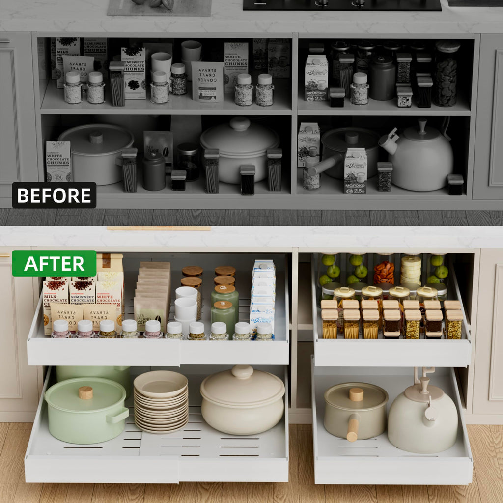 4 Pack Expandable Pull Out Cabinet Organizer U83933