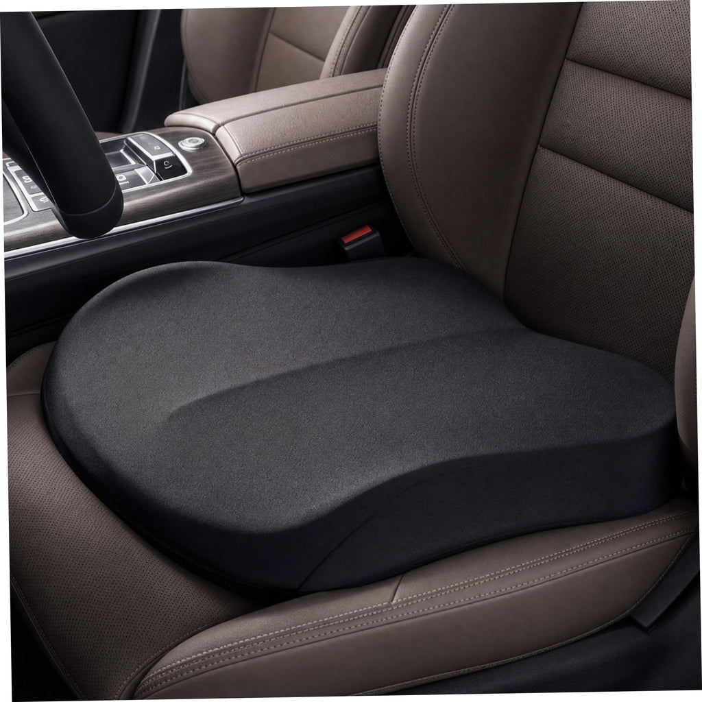 Backless Booster Car Seat Cushion, Black D745