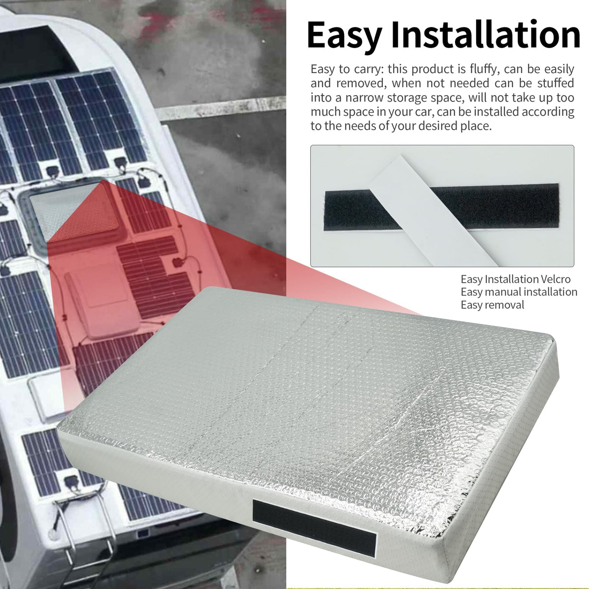 22 x 14 Inch RV Vent Insulator with Reflective Surface M9916
