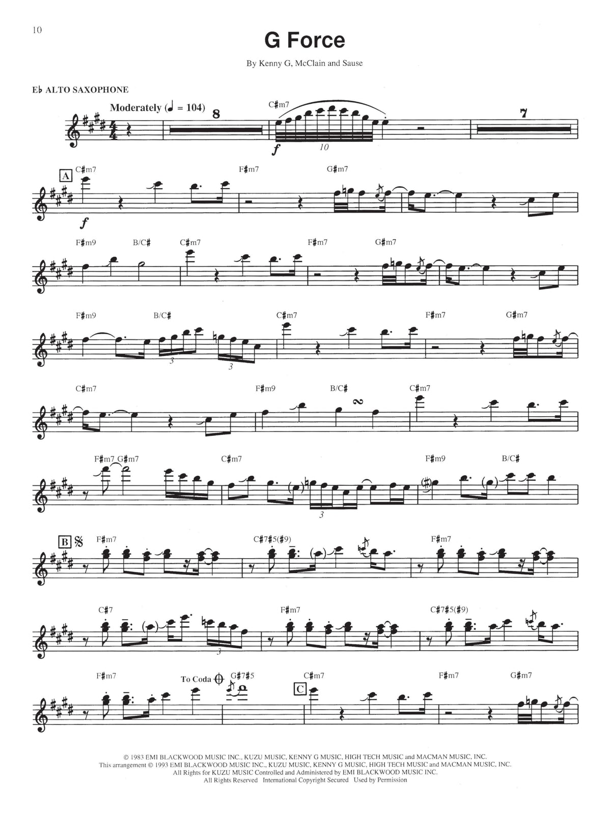 Saxophone Sheet Music Book B22454