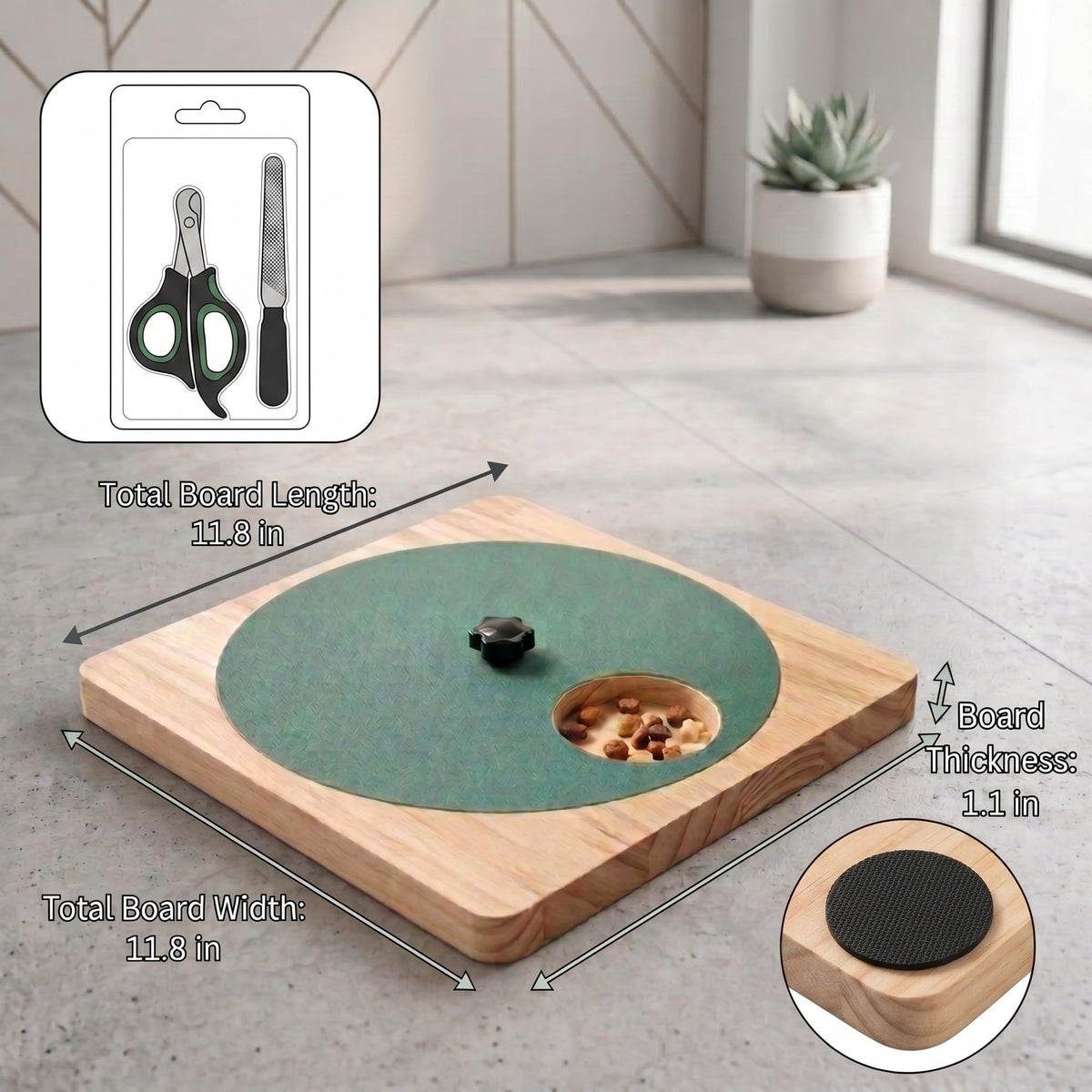 Dog Nail Scratch Board with Treat Box I91111