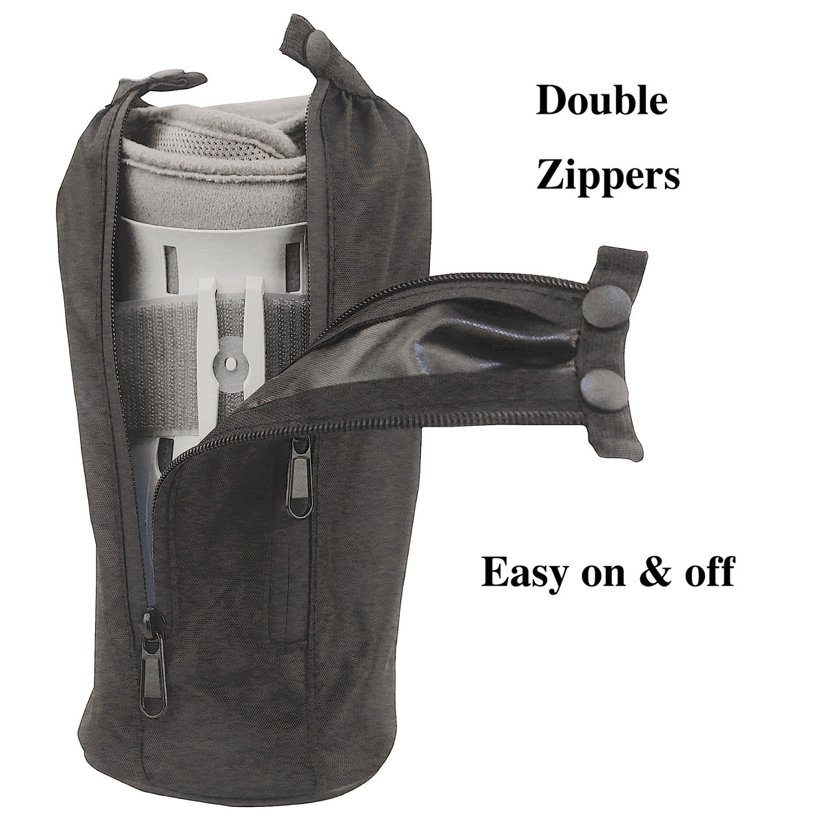 Walking Boot Cover for Medical Fracture Cast Black Short R714623