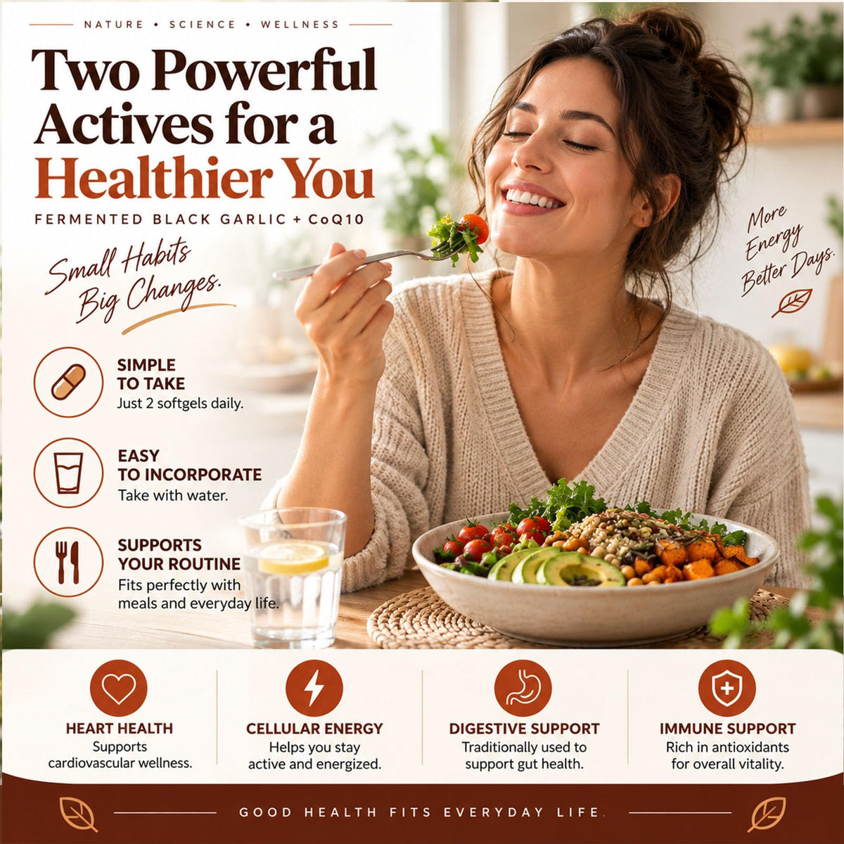 Black Garlic Extract 300 Softgels D1920
