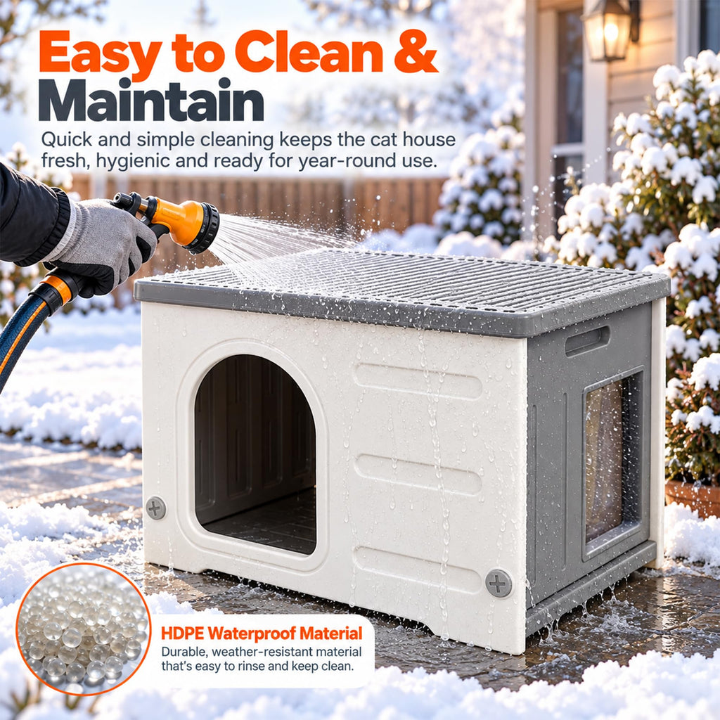 HDPE Cat House with Liner V281918