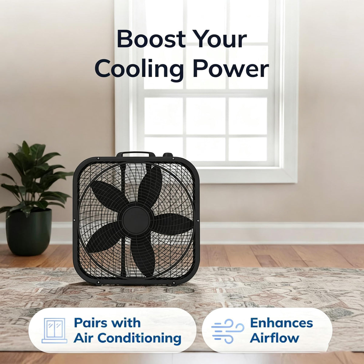 20 Inch 3 Speed Portable Box Fan G956