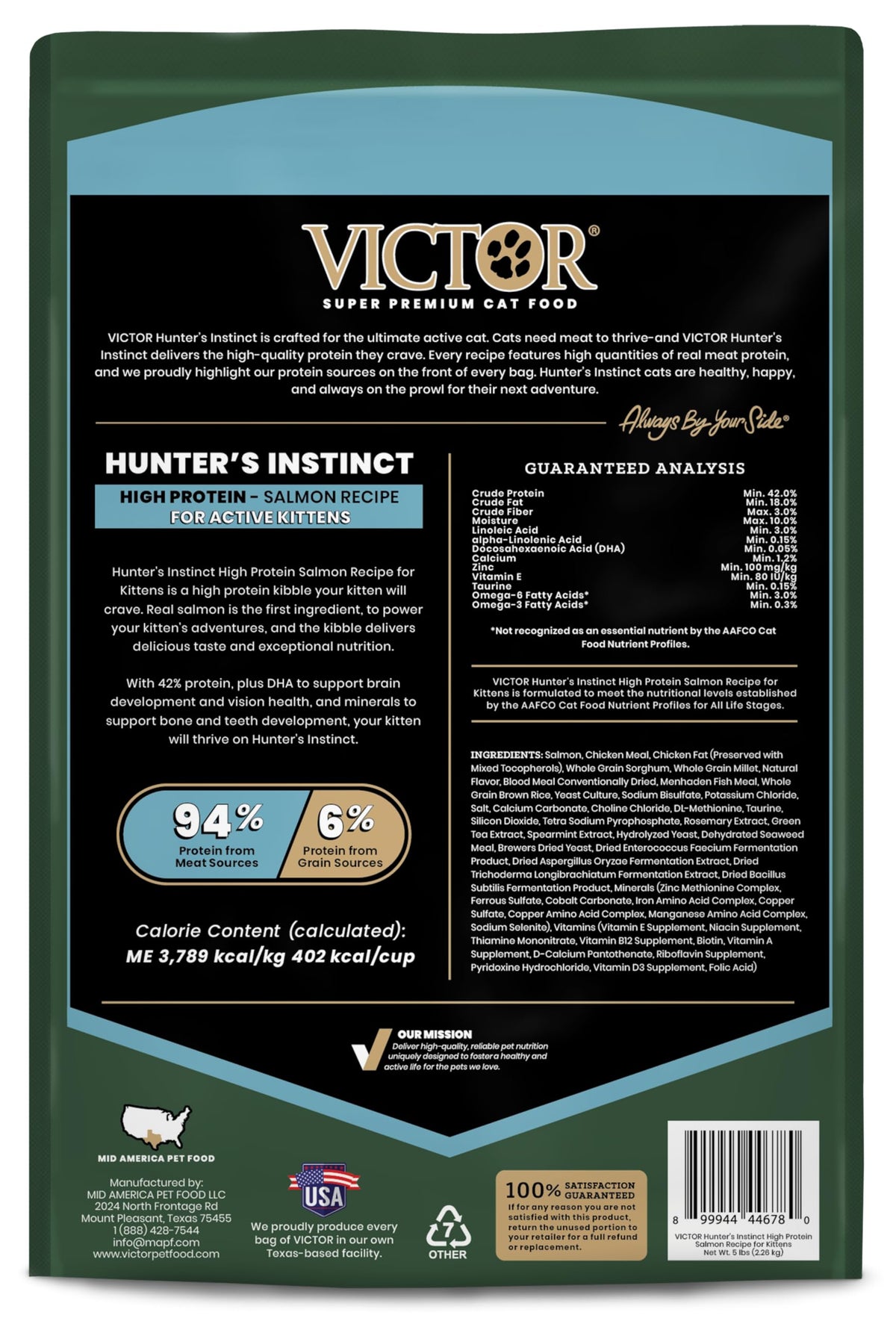 High Protein Salmon Recipe for Kittens, 5lb Y3168
