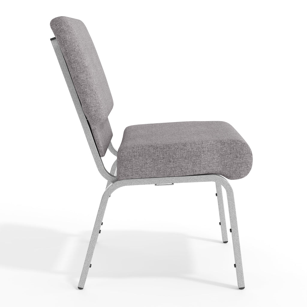 Gray 21" W Stacking Church Chair 4-Pack K2453