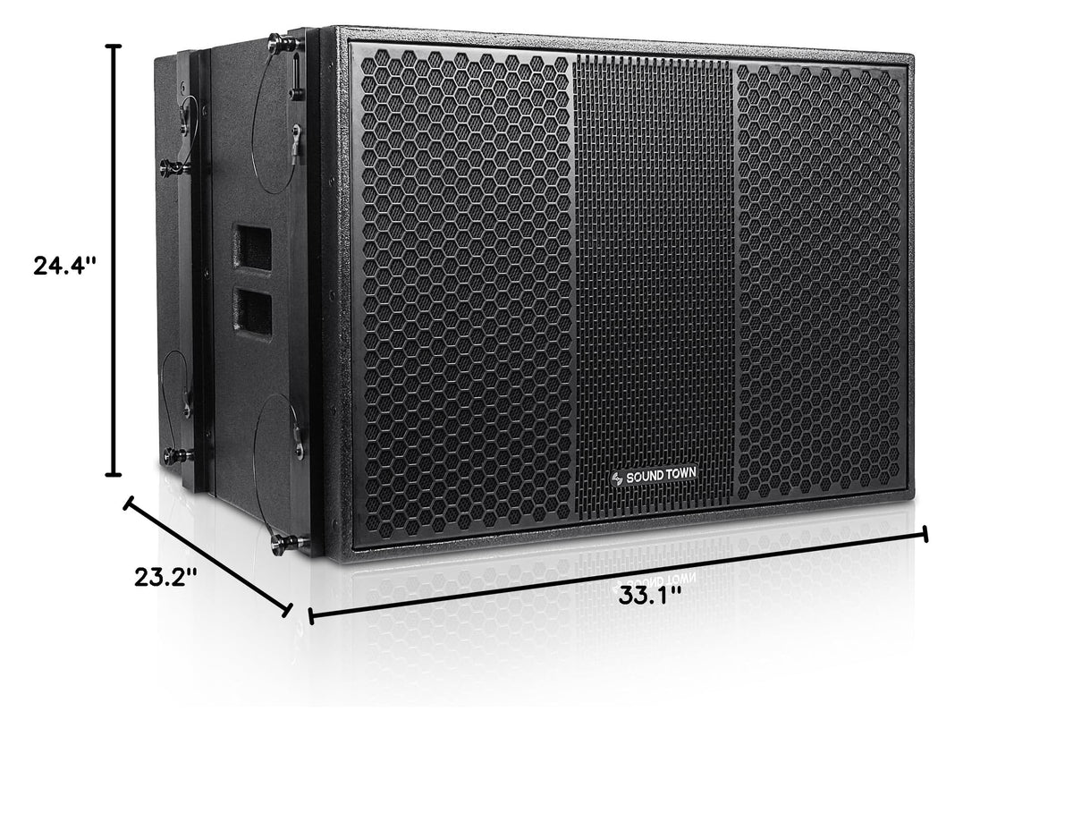 18” 1600W Powered Line Array Subwoofer with DSP F974
