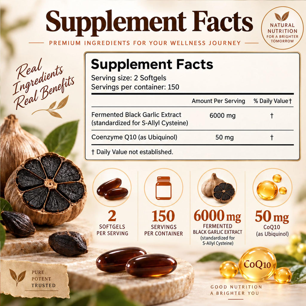 Black Garlic Extract 300 Softgels D1920