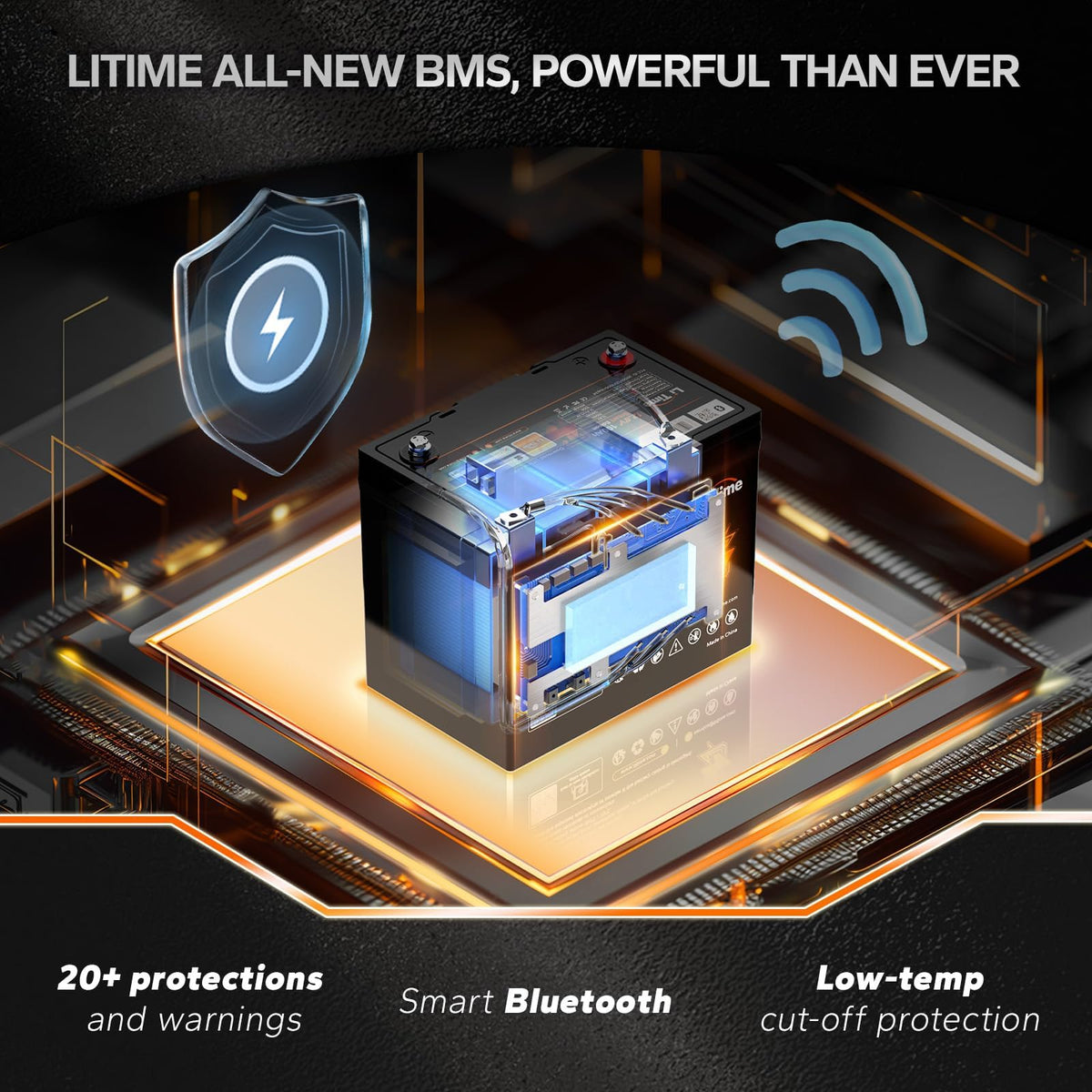 12V 100Ah Group 24 LiFePO4 Battery with Charger W9022