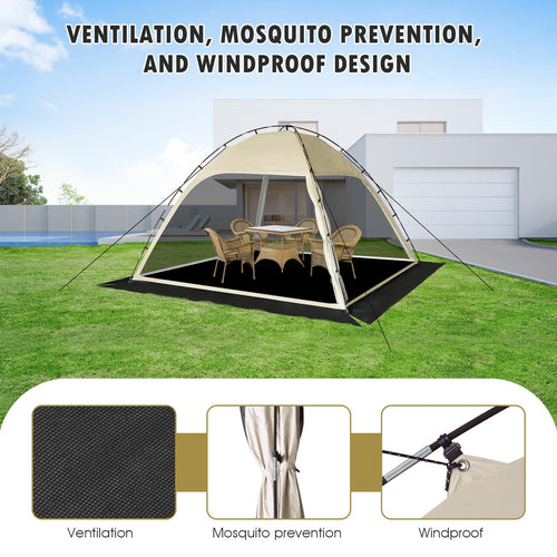 10'x10' Screen Tent with Removable Floor and Mosquito Netting L443