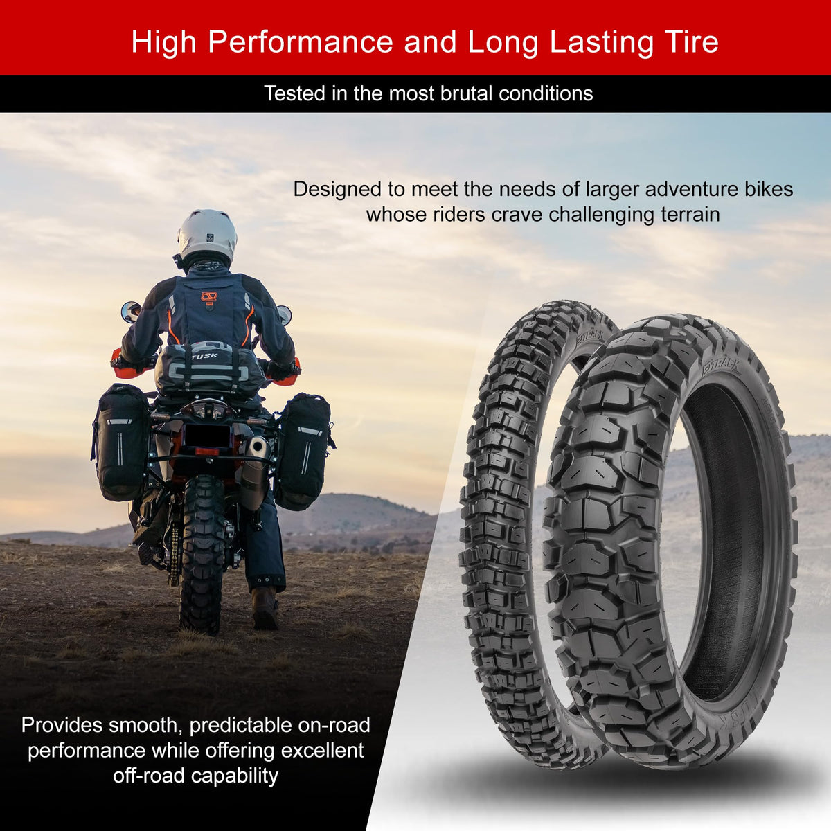 150/70B-17 Adventure Motorcycle Tire M4358