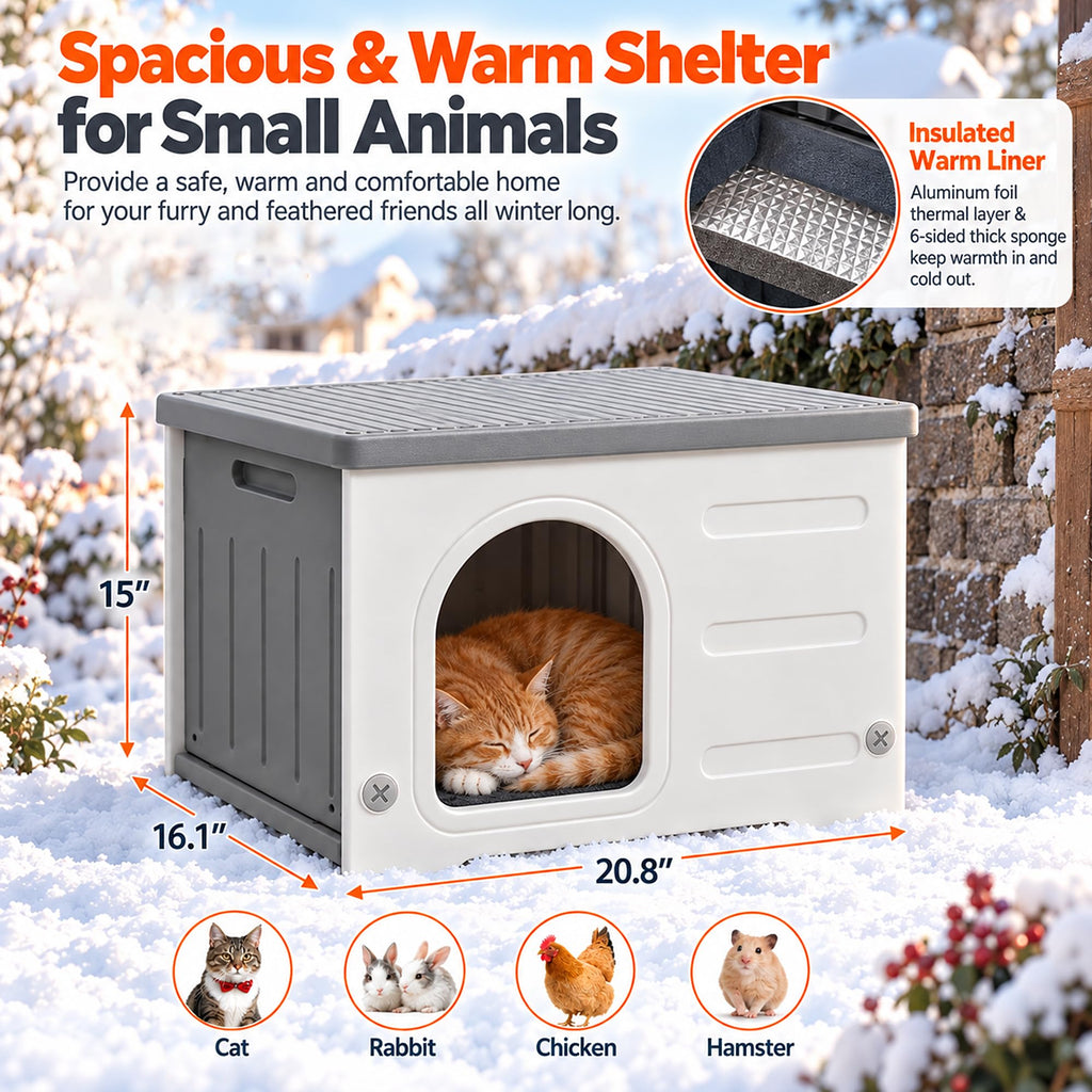 HDPE Cat House with Liner V281918