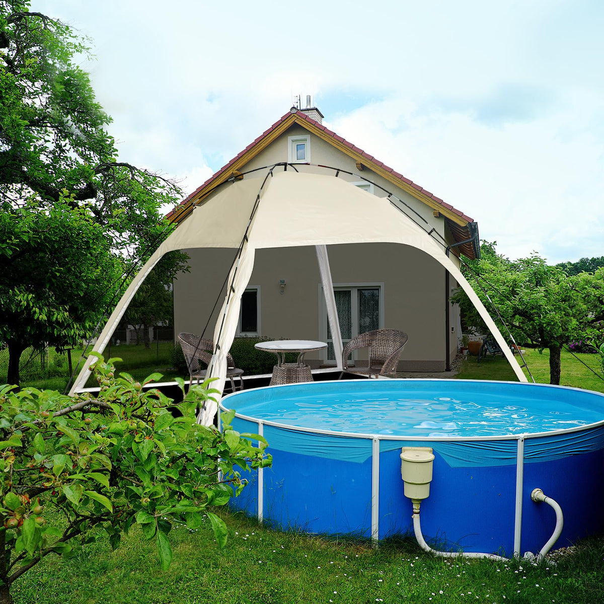 10'x10' Screen Tent with Removable Floor and Mosquito Netting L443
