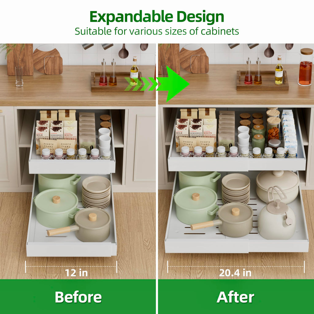 4 Pack Expandable Pull Out Cabinet Organizer U83933