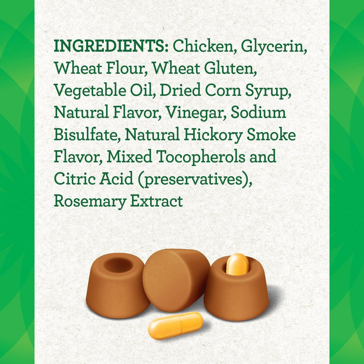 Chicken Capsule Size Dog Medicine Treats 3 Pack S191