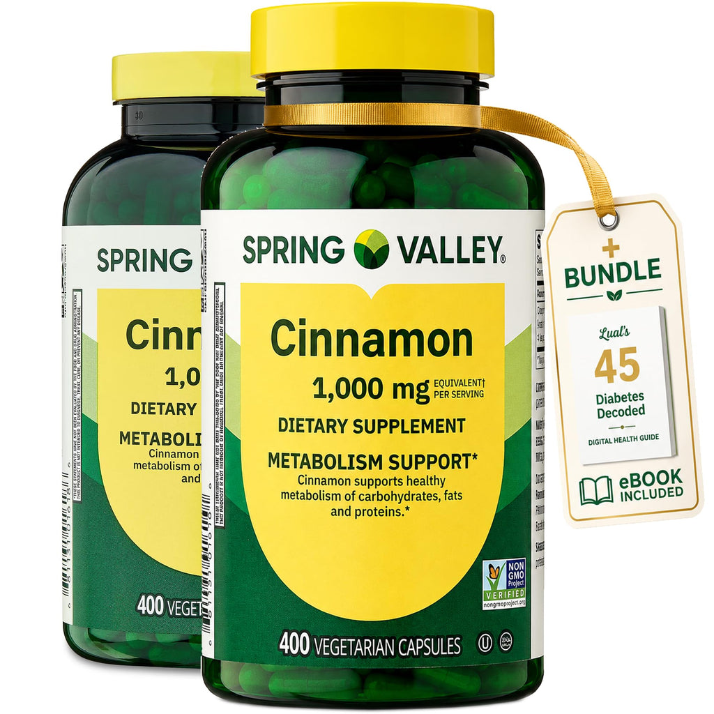 Cinnamon Supplement 1000mg 400 Vegetarian Capsules T668