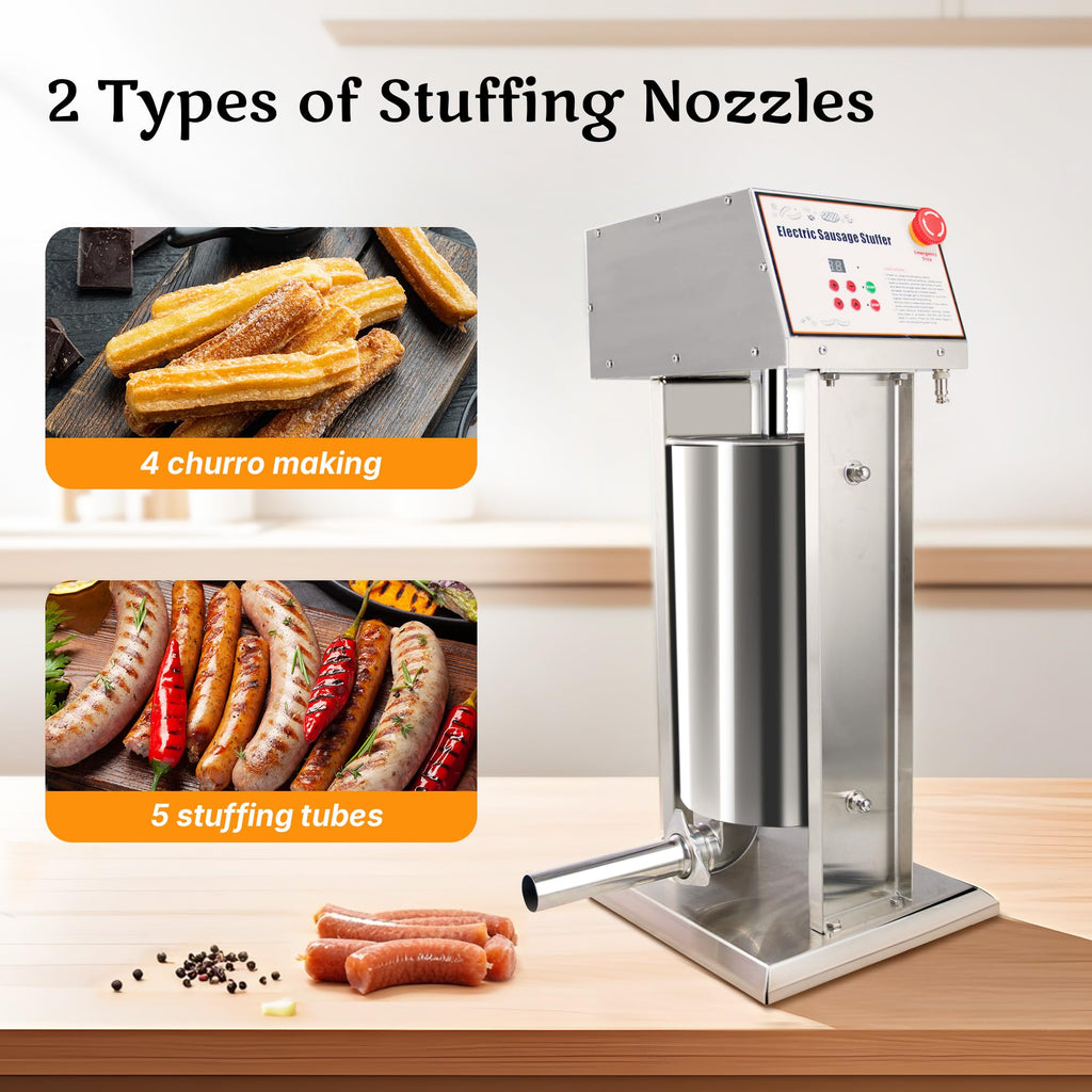 Stainless Steel Electric 15 Liter Sausage Stuffer X125