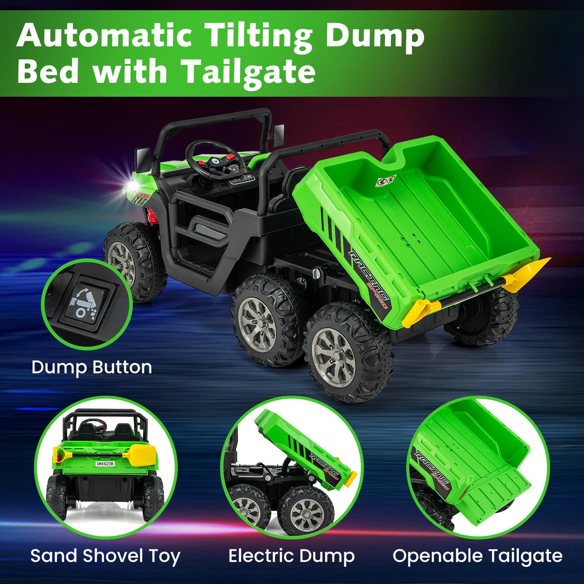 2 Seater Ride On Car Off-Road UTV Electric Vehicle with Remote Control C3016