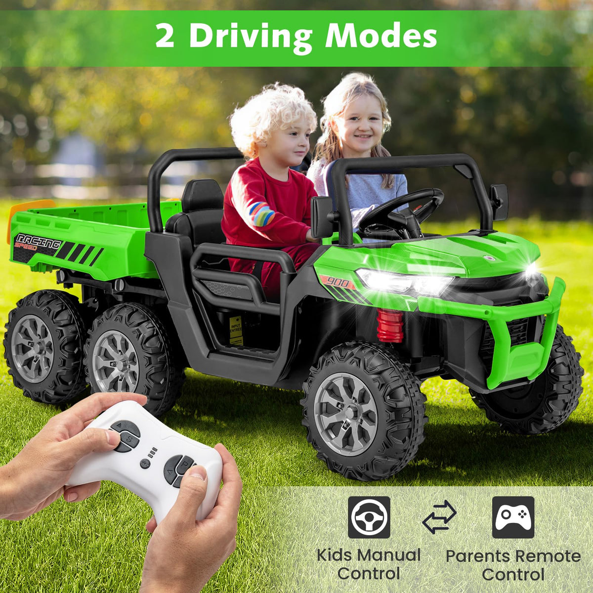 2 Seater Ride On Car Off-Road UTV Electric Vehicle with Remote Control C3016