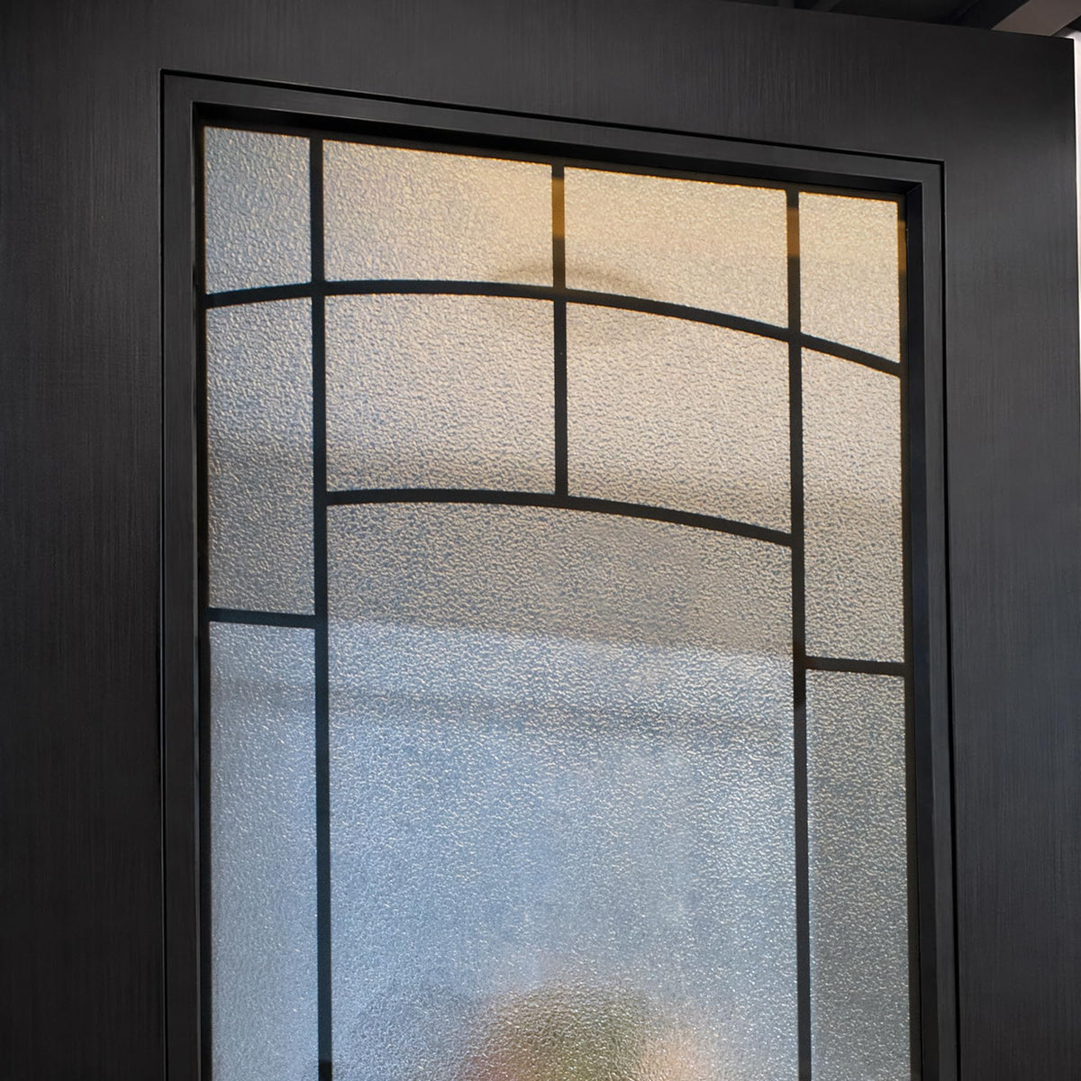 36" x 80" Black FRP Entry Door H65207