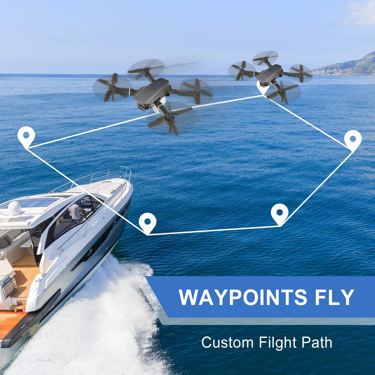 Foldable RC Quadcopter with 4K Dual Cameras J970