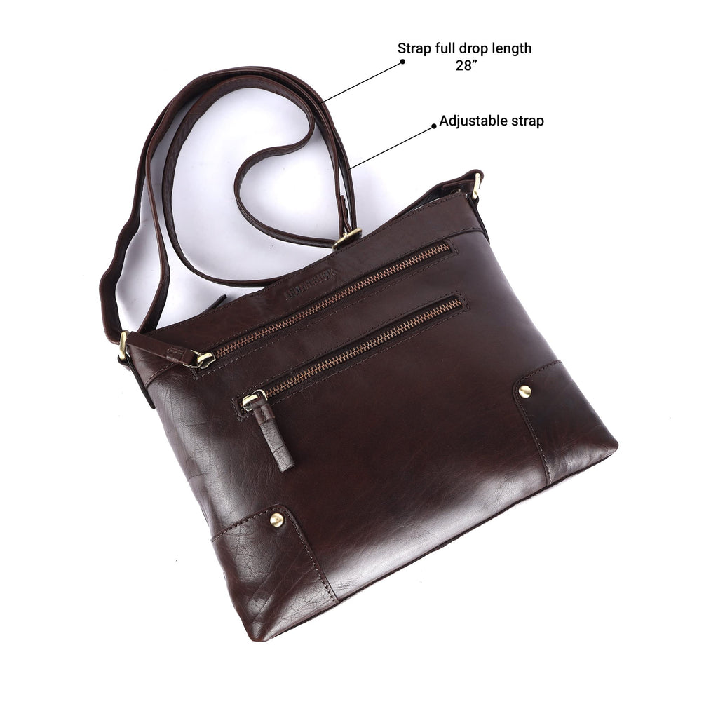 Soft Real Leather Womens Crossbody Handbags and Purses X814