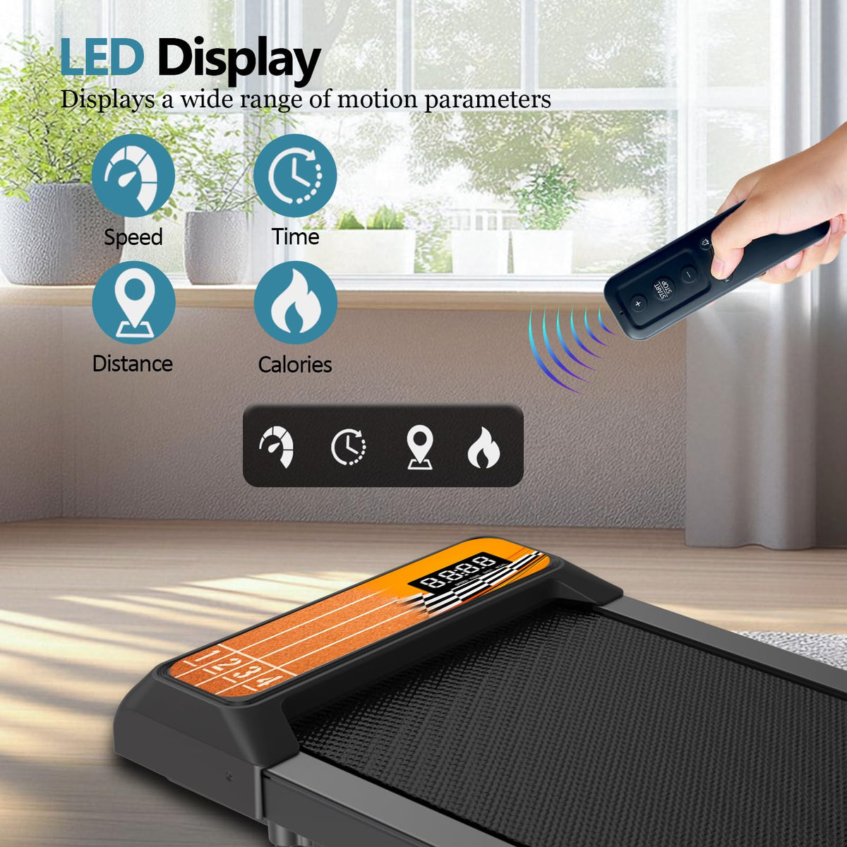 2.5 Hp Incline Walking Pad Treadmill H817251
