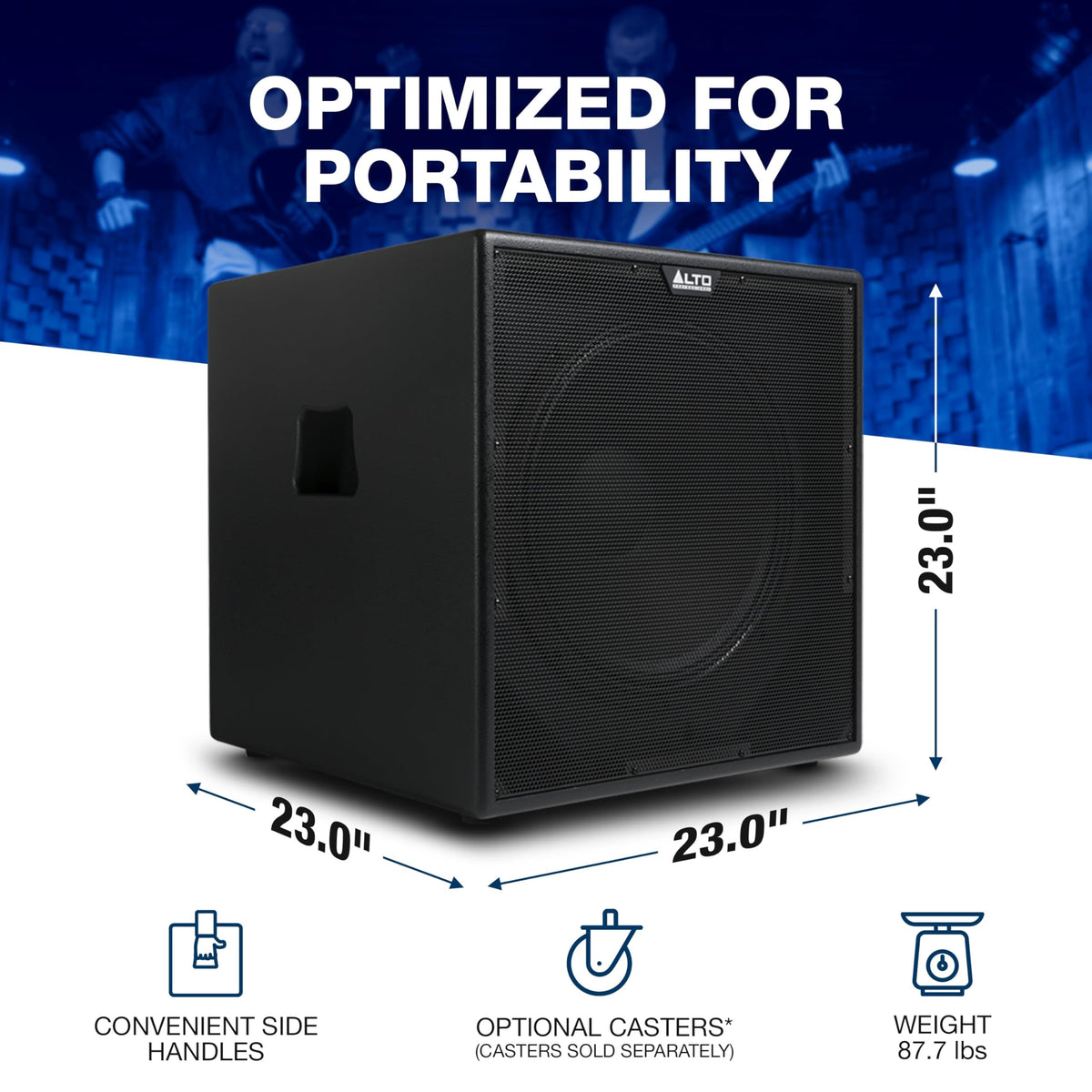 900W 18" Powered PA Subwoofer Q58461