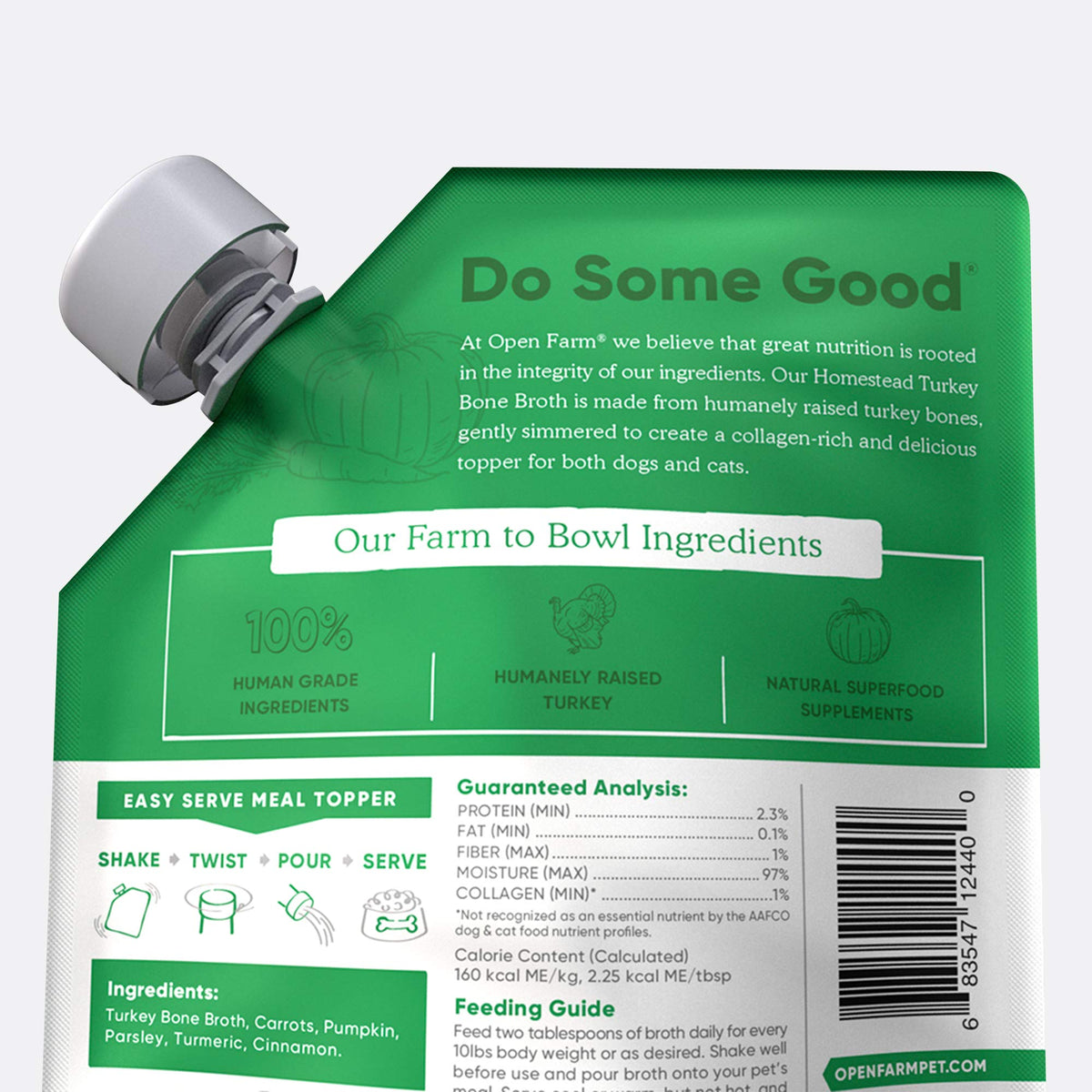 Bone Broth Food Topper for Dogs and Cats 12oz V711