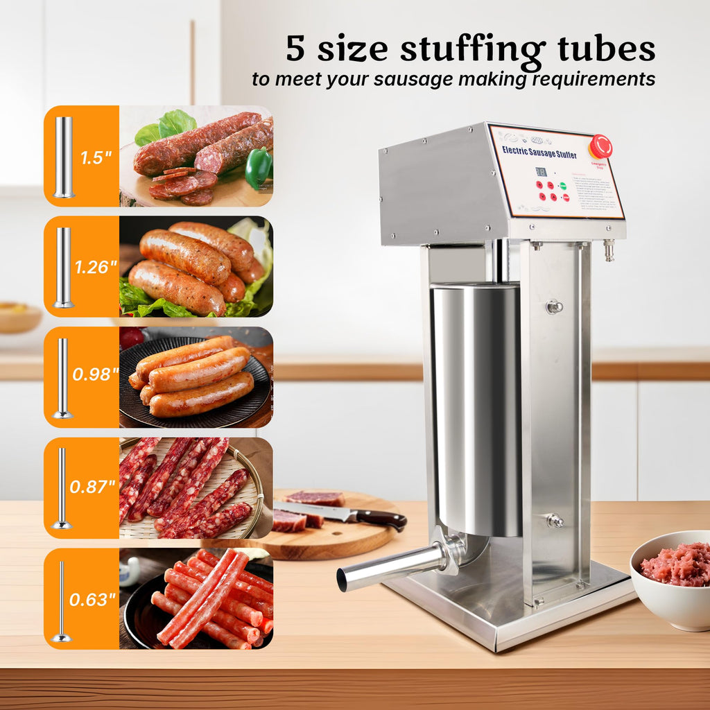 Stainless Steel Electric 15 Liter Sausage Stuffer X125