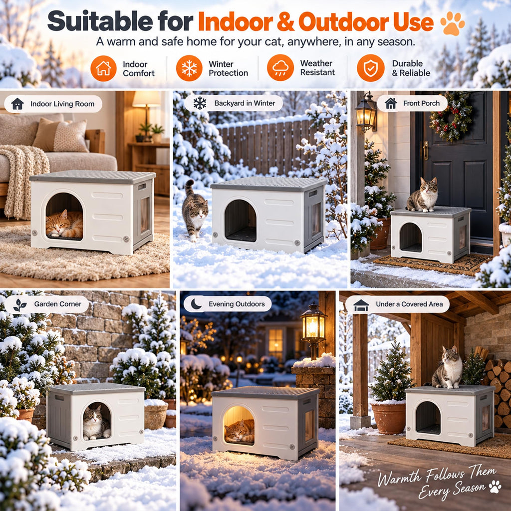 HDPE Cat House with Liner V281918