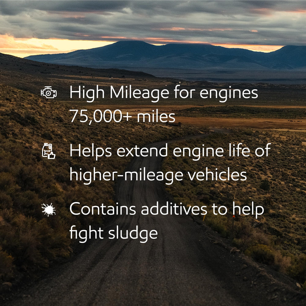 High Mileage Full Synthetic 5W-30 Motor Oil 5 Quart J796240